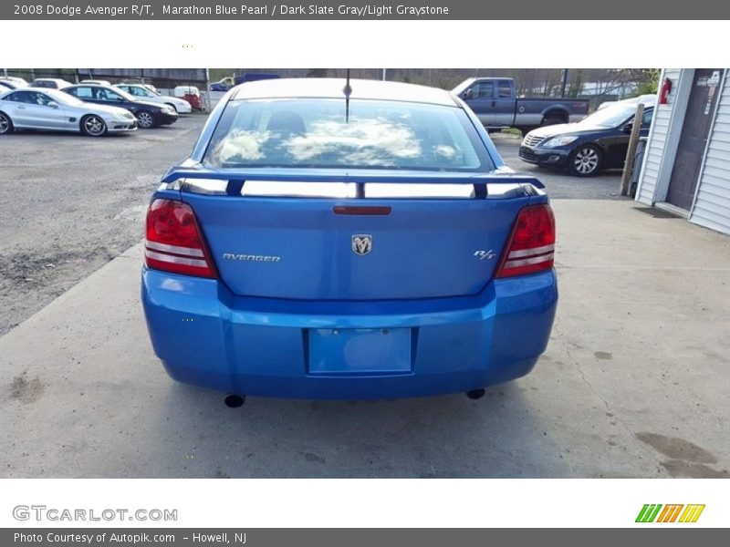 Marathon Blue Pearl / Dark Slate Gray/Light Graystone 2008 Dodge Avenger R/T