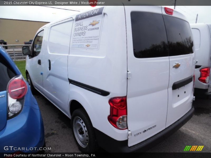 Designer White / Medium Pewter 2015 Chevrolet City Express LS
