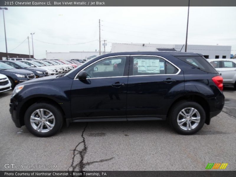 Blue Velvet Metallic / Jet Black 2015 Chevrolet Equinox LS