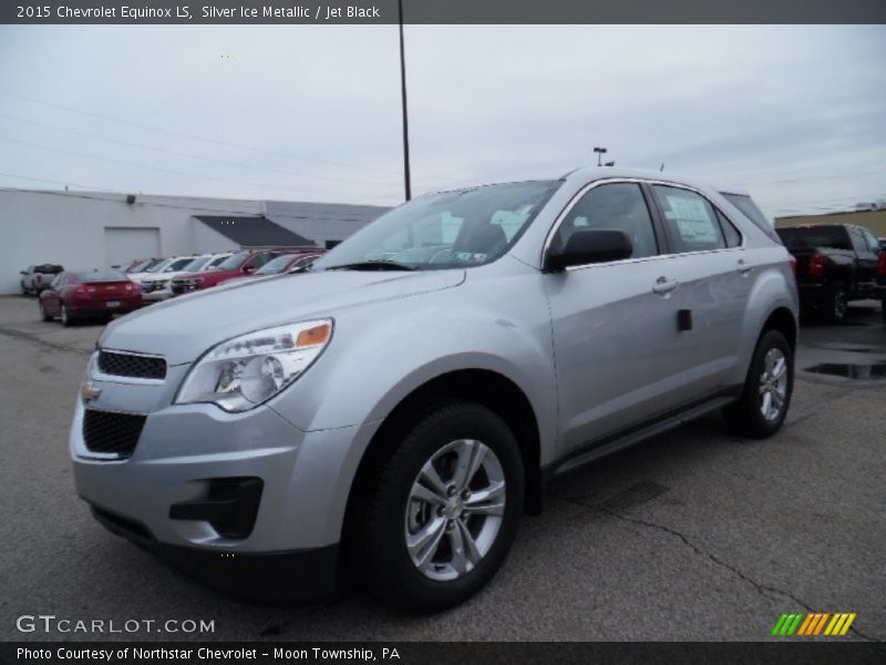 Silver Ice Metallic / Jet Black 2015 Chevrolet Equinox LS