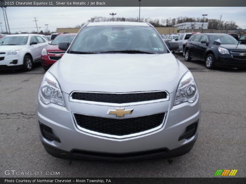 Silver Ice Metallic / Jet Black 2015 Chevrolet Equinox LS