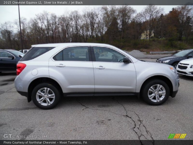 Silver Ice Metallic / Jet Black 2015 Chevrolet Equinox LS