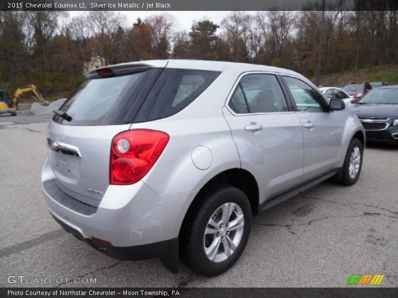 Silver Ice Metallic / Jet Black 2015 Chevrolet Equinox LS