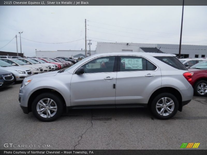 Silver Ice Metallic / Jet Black 2015 Chevrolet Equinox LS