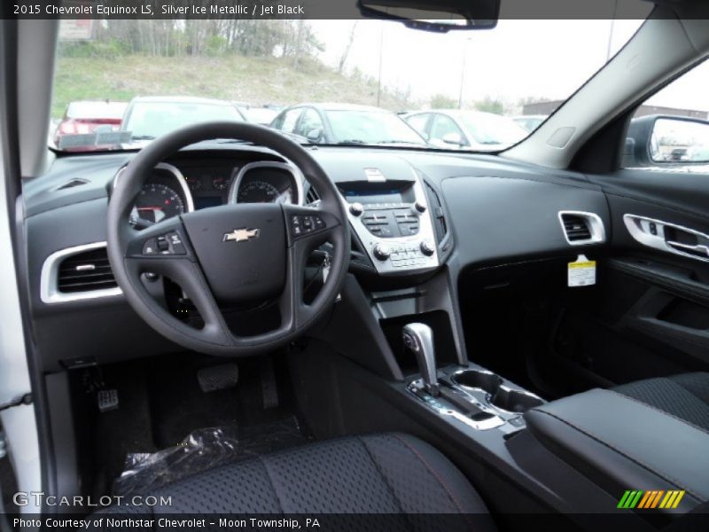 Silver Ice Metallic / Jet Black 2015 Chevrolet Equinox LS