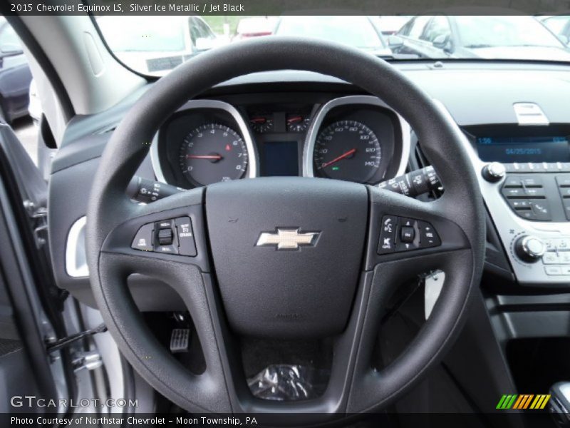 Silver Ice Metallic / Jet Black 2015 Chevrolet Equinox LS