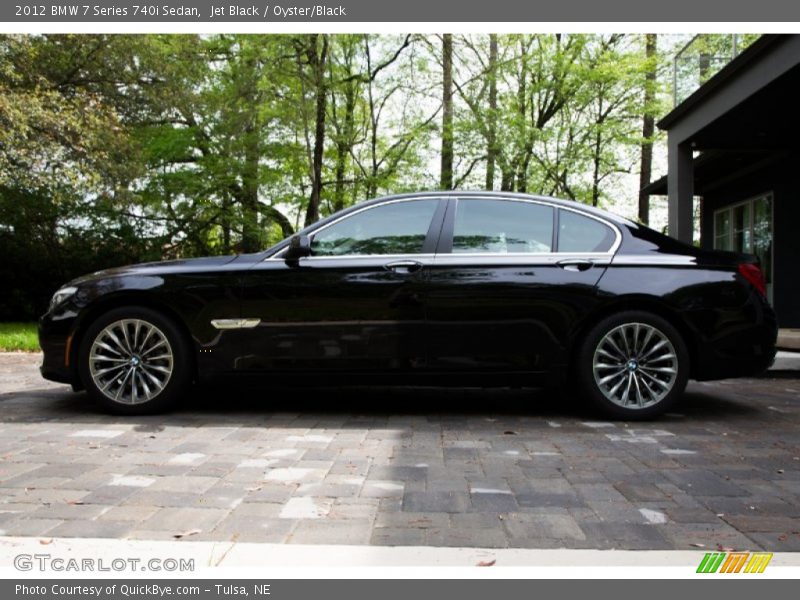 Jet Black / Oyster/Black 2012 BMW 7 Series 740i Sedan