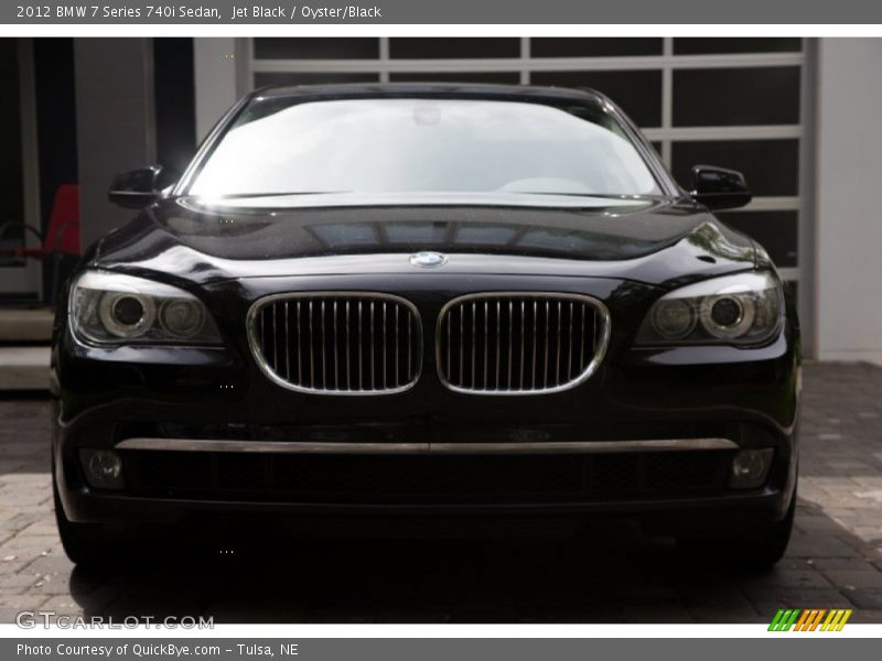 Jet Black / Oyster/Black 2012 BMW 7 Series 740i Sedan