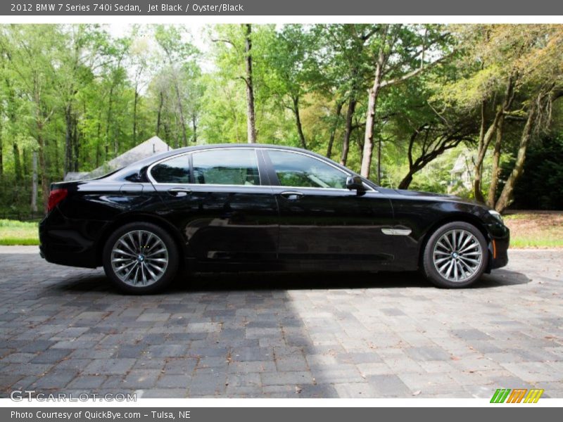 Jet Black / Oyster/Black 2012 BMW 7 Series 740i Sedan