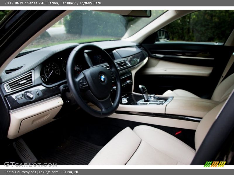 Jet Black / Oyster/Black 2012 BMW 7 Series 740i Sedan