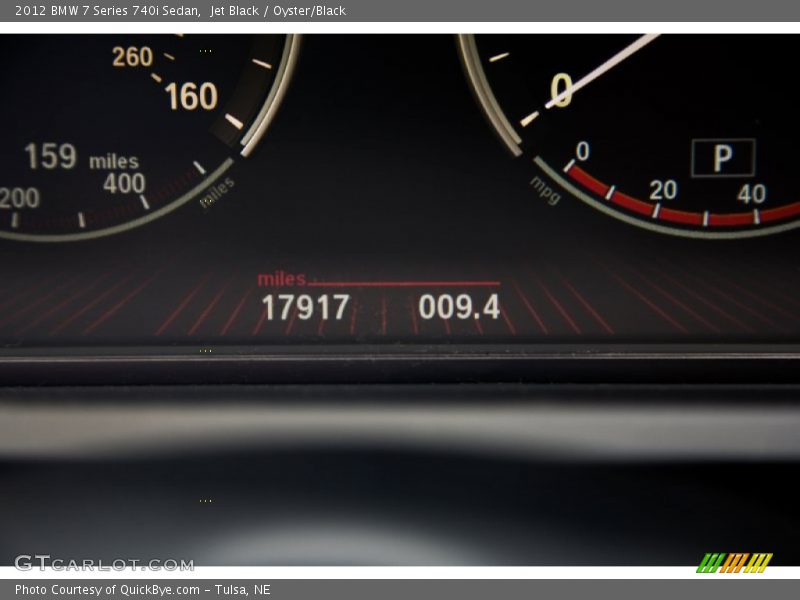 Jet Black / Oyster/Black 2012 BMW 7 Series 740i Sedan
