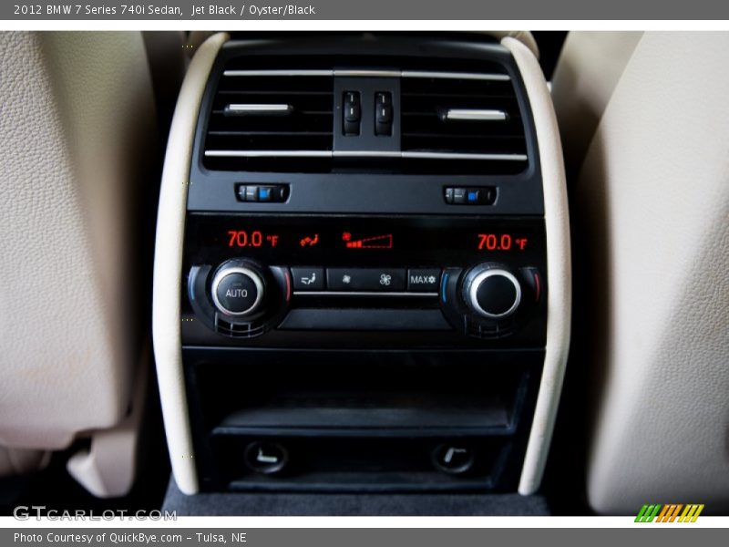 Jet Black / Oyster/Black 2012 BMW 7 Series 740i Sedan