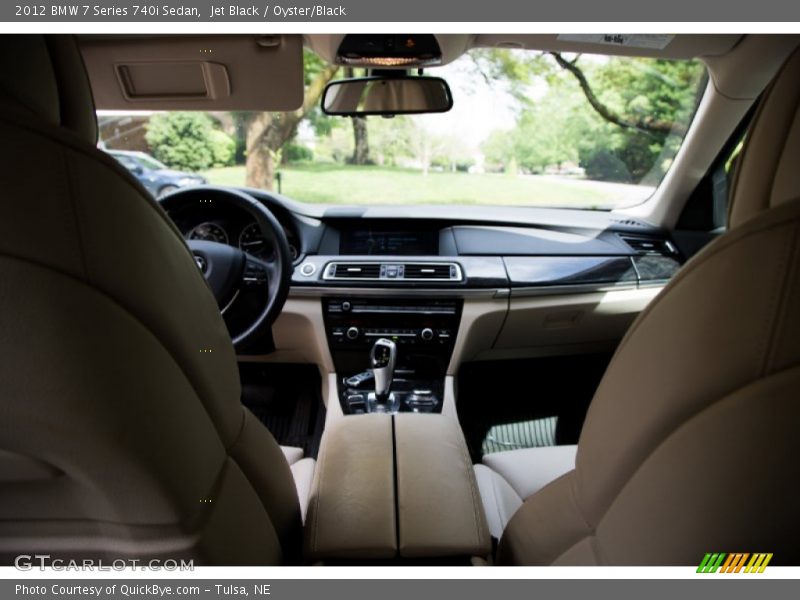 Jet Black / Oyster/Black 2012 BMW 7 Series 740i Sedan