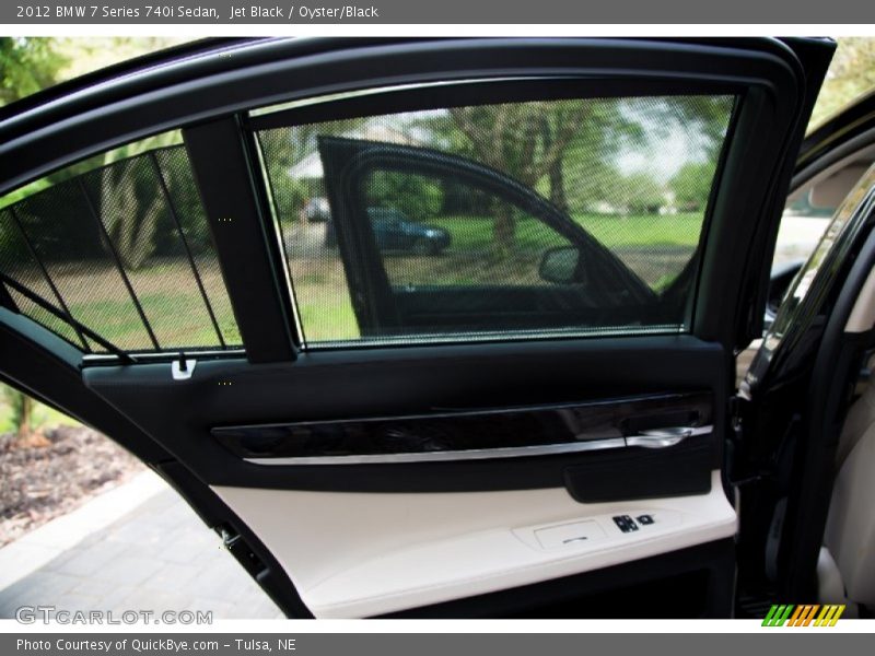 Jet Black / Oyster/Black 2012 BMW 7 Series 740i Sedan