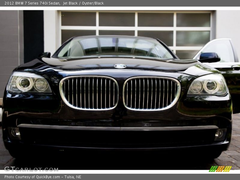 Jet Black / Oyster/Black 2012 BMW 7 Series 740i Sedan