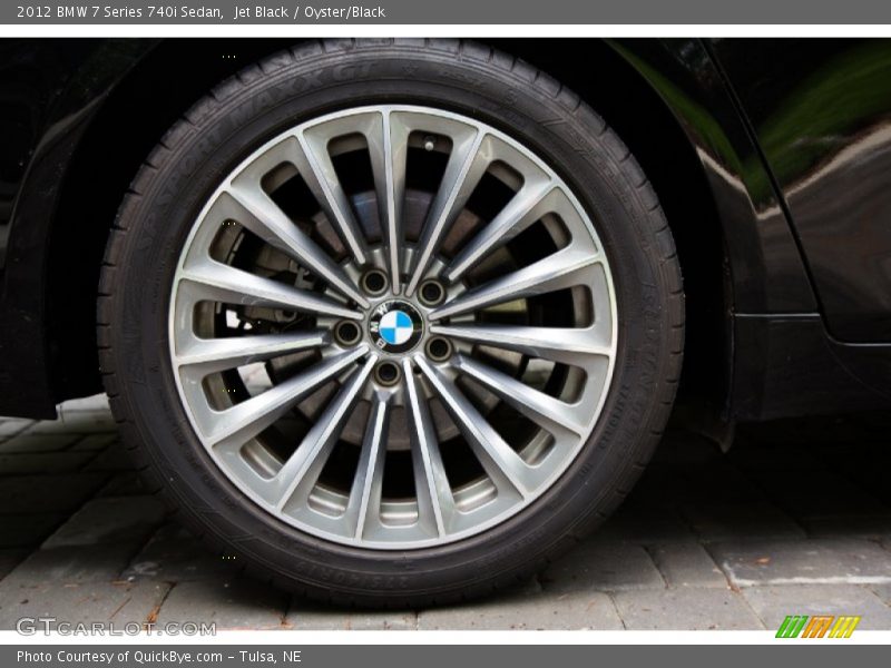 Jet Black / Oyster/Black 2012 BMW 7 Series 740i Sedan