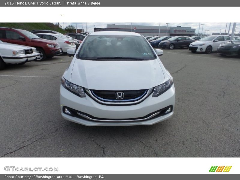 Taffeta White / Beige 2015 Honda Civic Hybrid Sedan
