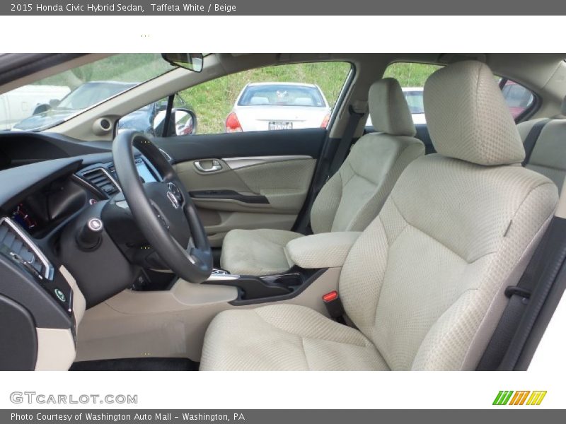 Front Seat of 2015 Civic Hybrid Sedan