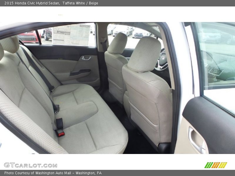 Taffeta White / Beige 2015 Honda Civic Hybrid Sedan