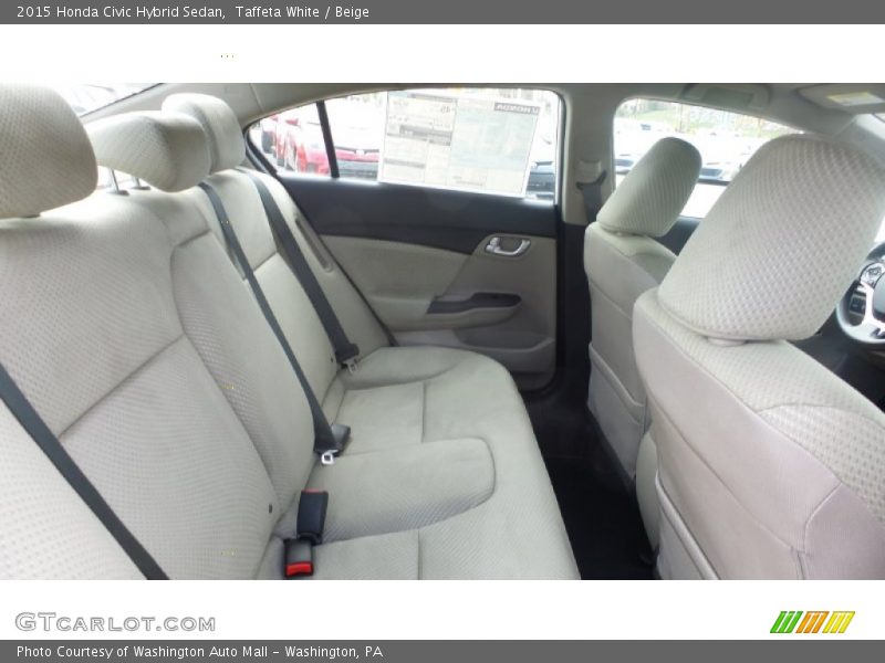 Taffeta White / Beige 2015 Honda Civic Hybrid Sedan