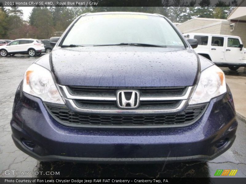 Royal Blue Pearl / Gray 2011 Honda CR-V SE 4WD