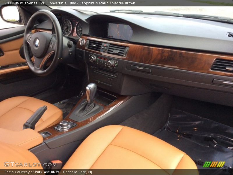 Black Sapphire Metallic / Saddle Brown 2012 BMW 3 Series 328i Convertible