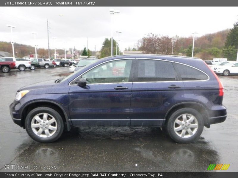 Royal Blue Pearl / Gray 2011 Honda CR-V SE 4WD