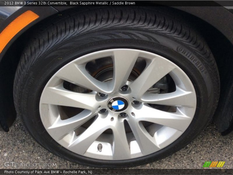 Black Sapphire Metallic / Saddle Brown 2012 BMW 3 Series 328i Convertible