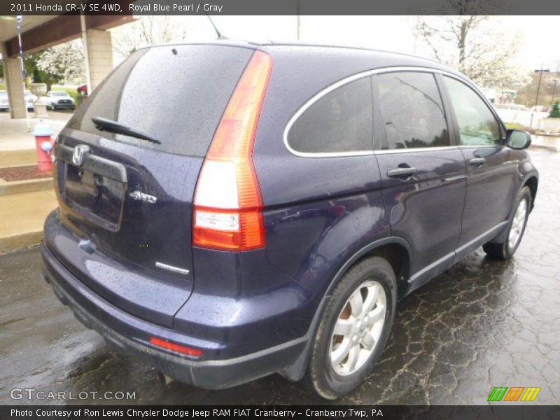 Royal Blue Pearl / Gray 2011 Honda CR-V SE 4WD