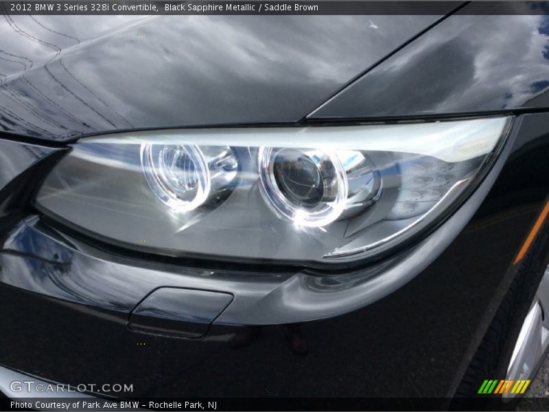 Black Sapphire Metallic / Saddle Brown 2012 BMW 3 Series 328i Convertible