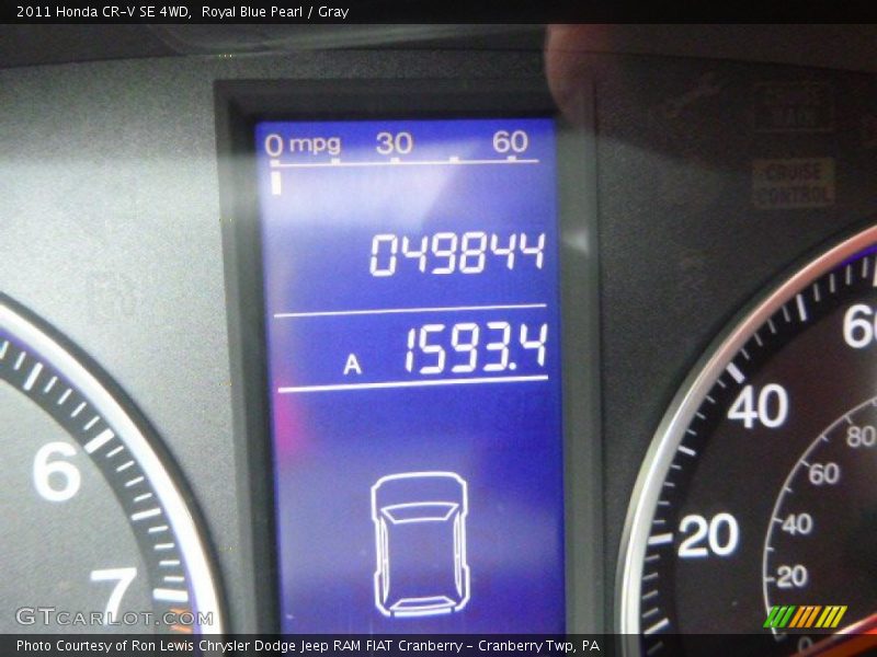 Royal Blue Pearl / Gray 2011 Honda CR-V SE 4WD