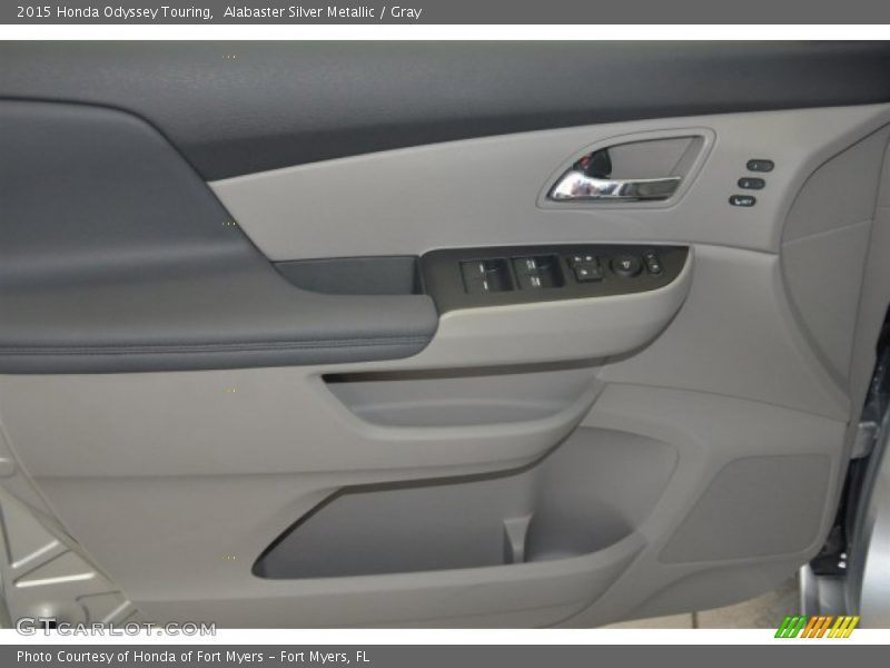 Alabaster Silver Metallic / Gray 2015 Honda Odyssey Touring