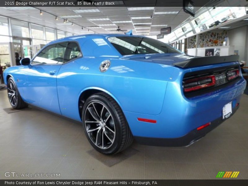 B5 Blue Pearl / Black 2015 Dodge Challenger R/T Scat Pack