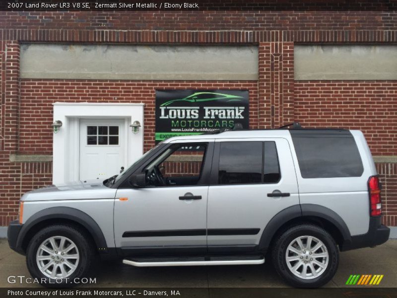 Zermatt Silver Metallic / Ebony Black 2007 Land Rover LR3 V8 SE