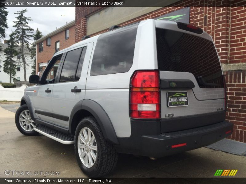 Zermatt Silver Metallic / Ebony Black 2007 Land Rover LR3 V8 SE