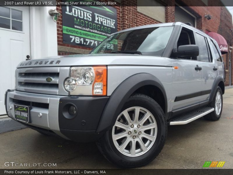 Zermatt Silver Metallic / Ebony Black 2007 Land Rover LR3 V8 SE