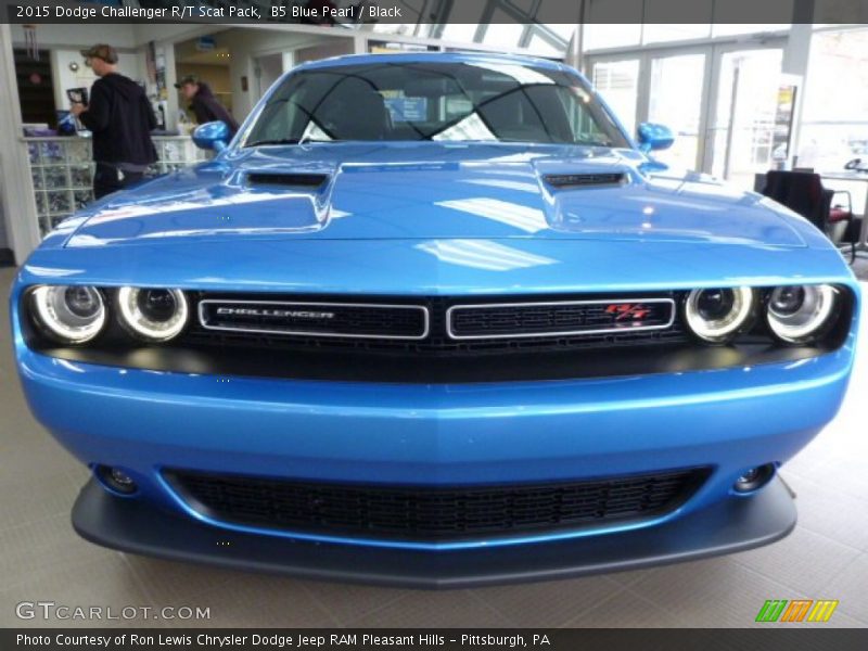 B5 Blue Pearl / Black 2015 Dodge Challenger R/T Scat Pack
