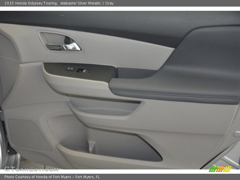 Alabaster Silver Metallic / Gray 2015 Honda Odyssey Touring