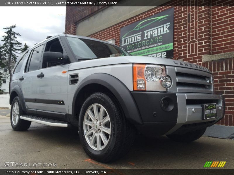 Zermatt Silver Metallic / Ebony Black 2007 Land Rover LR3 V8 SE