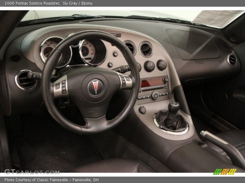 Sly Gray / Ebony 2006 Pontiac Solstice Roadster