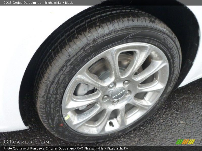 Bright White / Black 2015 Dodge Dart Limited