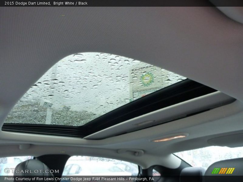 Bright White / Black 2015 Dodge Dart Limited