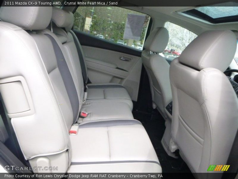 Crystal White Pearl Mica / Sand 2011 Mazda CX-9 Touring AWD