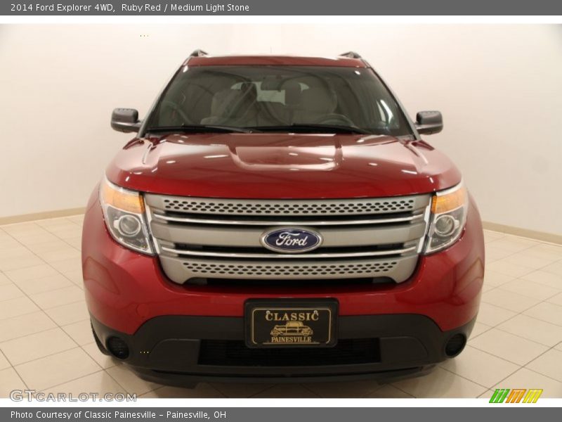 Ruby Red / Medium Light Stone 2014 Ford Explorer 4WD