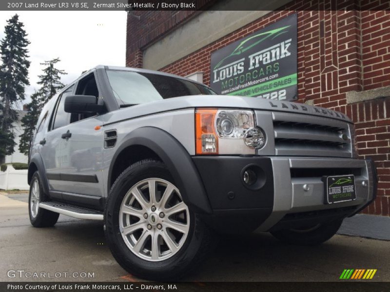 Zermatt Silver Metallic / Ebony Black 2007 Land Rover LR3 V8 SE
