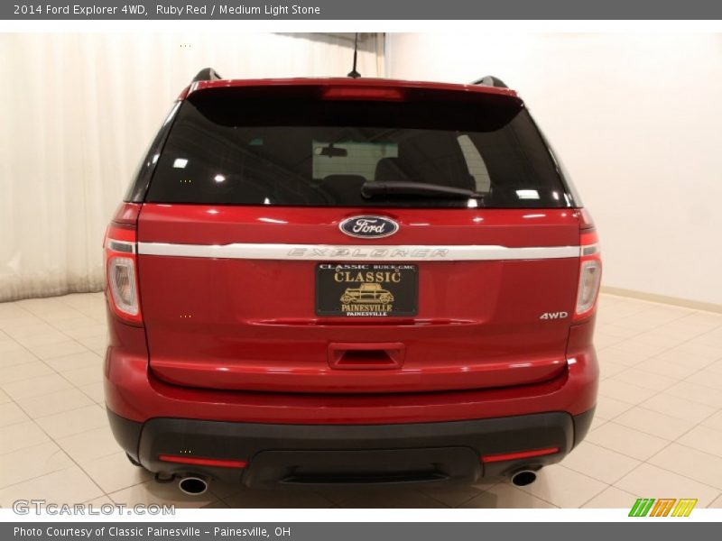 Ruby Red / Medium Light Stone 2014 Ford Explorer 4WD