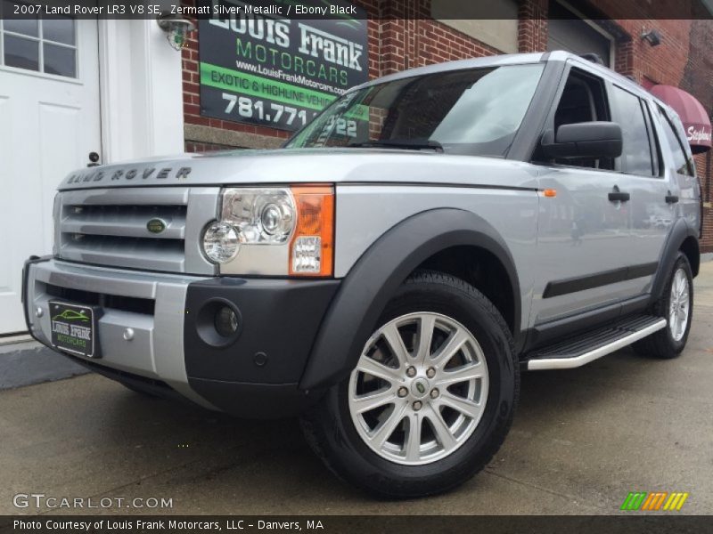 Zermatt Silver Metallic / Ebony Black 2007 Land Rover LR3 V8 SE