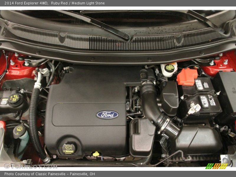 Ruby Red / Medium Light Stone 2014 Ford Explorer 4WD