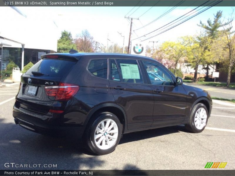 Sparkling Brown Metallic / Sand Beige 2015 BMW X3 xDrive28i