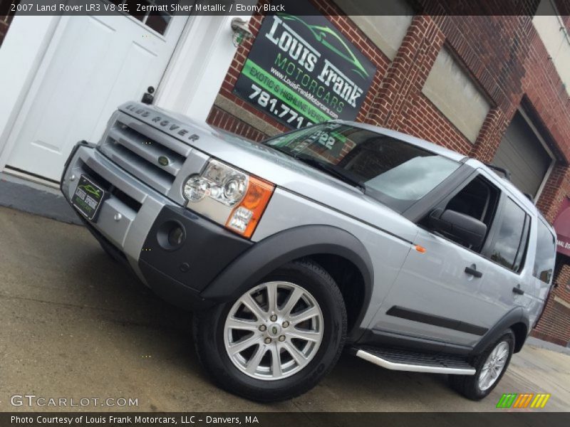 Zermatt Silver Metallic / Ebony Black 2007 Land Rover LR3 V8 SE